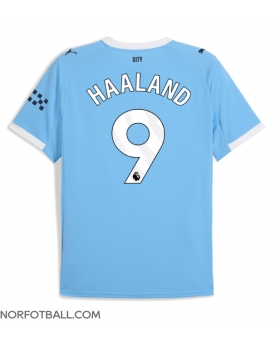 Billige Fotballdrakt Manchester City Erling Haaland #9 Replika Hjemmedrakt 2025-26 Kortermet